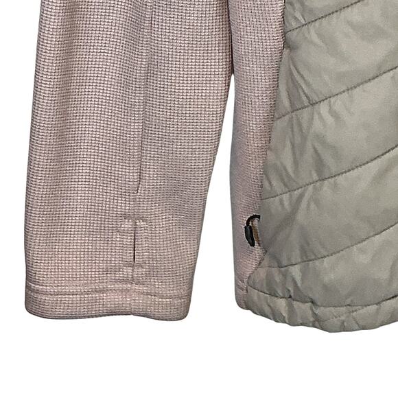 SPYDER Nova Full Zip Hybrid Track Jacket Outdoor Quilted Fleece Coat Pink Large - Picture 8 of 16